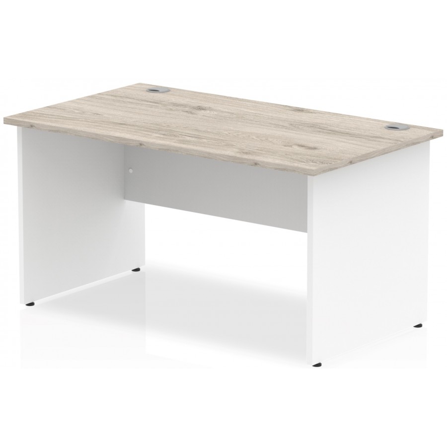 Rayleigh Two-Tone Panel End Straight Office Desk